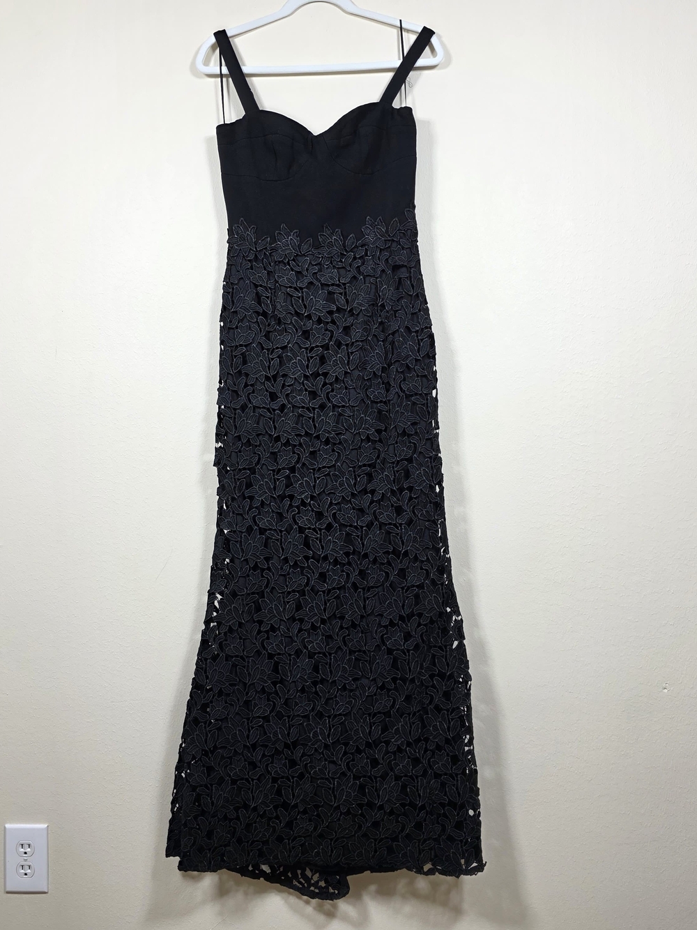 DRESS THE POPULATION BLACK LORENA GOWN SIZE M MSRP $338 - Picture 4 of 13